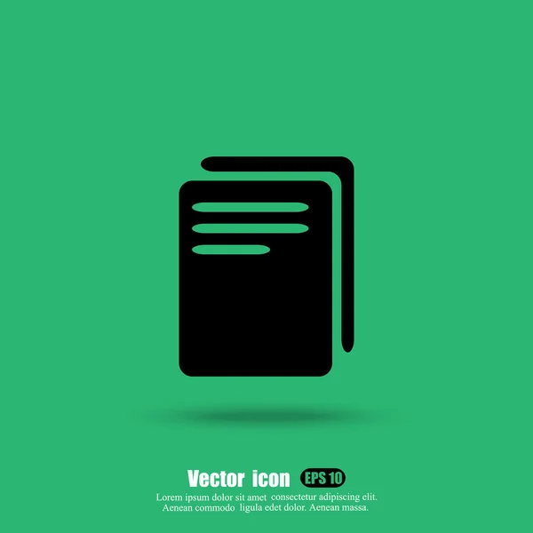 Icono del documento en blanco — Vector de stock