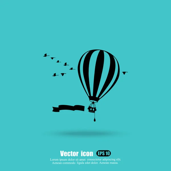 Icône de ballon d'air — Image vectorielle