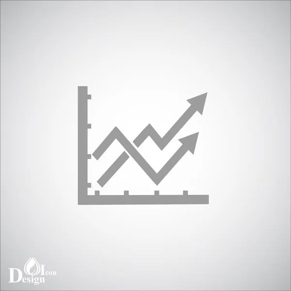 Iş grafik simgesi — Stok Vektör