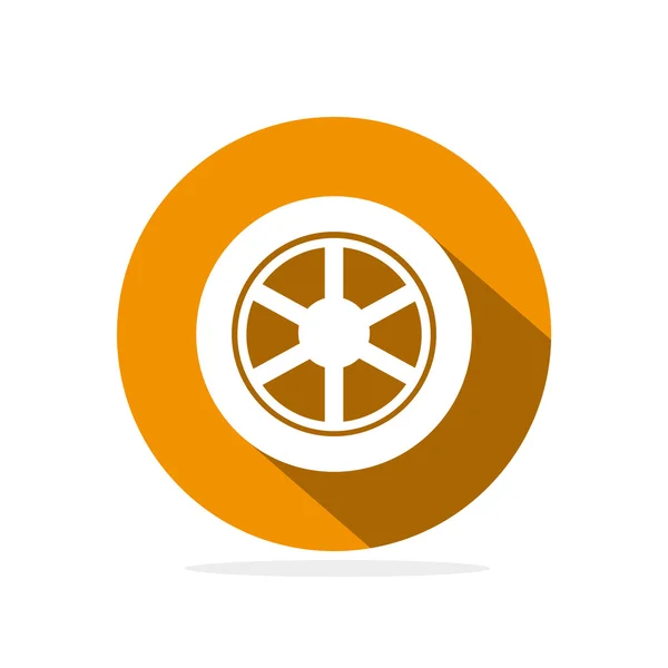 Icono de rueda de automóvil — Vector de stock