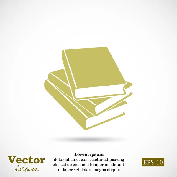 Livres, icône de l'éducation — Image vectorielle