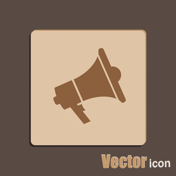 Mano icono de megáfono — Vector de stock