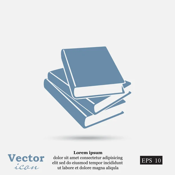 Livres, icône de l'éducation — Image vectorielle