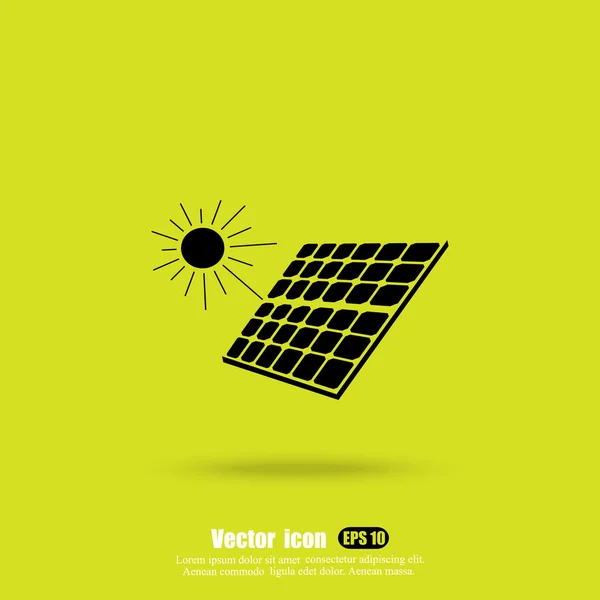 Solar panel icon — Stock Vector