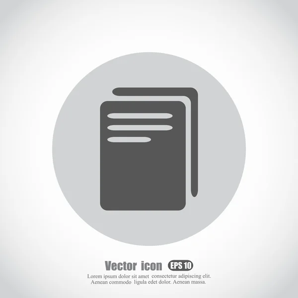 Icono del documento en blanco — Vector de stock