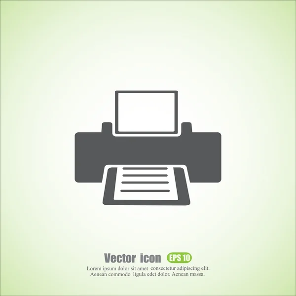 Icono de impresora láser — Vector de stock