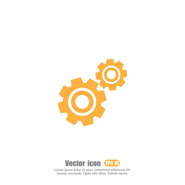 Cogs and wheels icon — Stock Vector