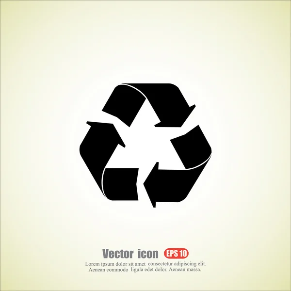 Pfeil-Symbol recyceln — Stockvektor