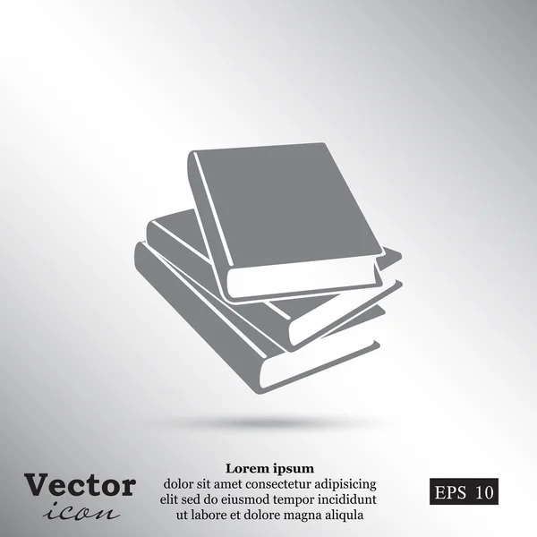 Libri, icona dell'educazione — Vettoriale Stock