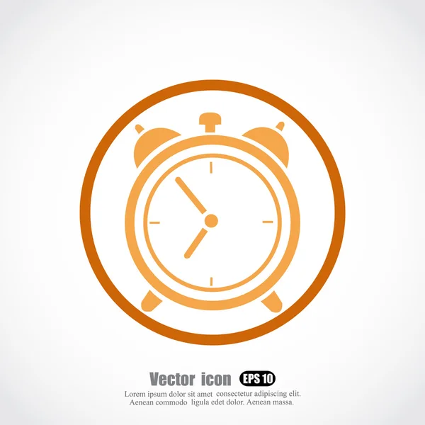 Icono del reloj despertador — Vector de stock