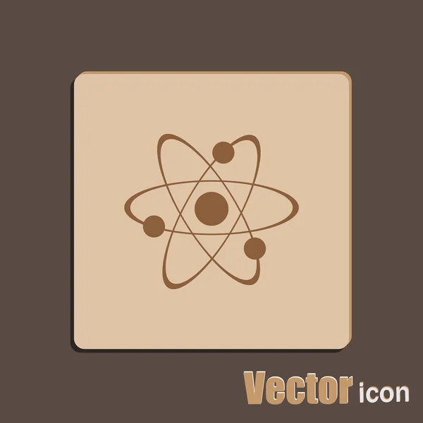 Молекулы, икона науки — стоковый вектор
