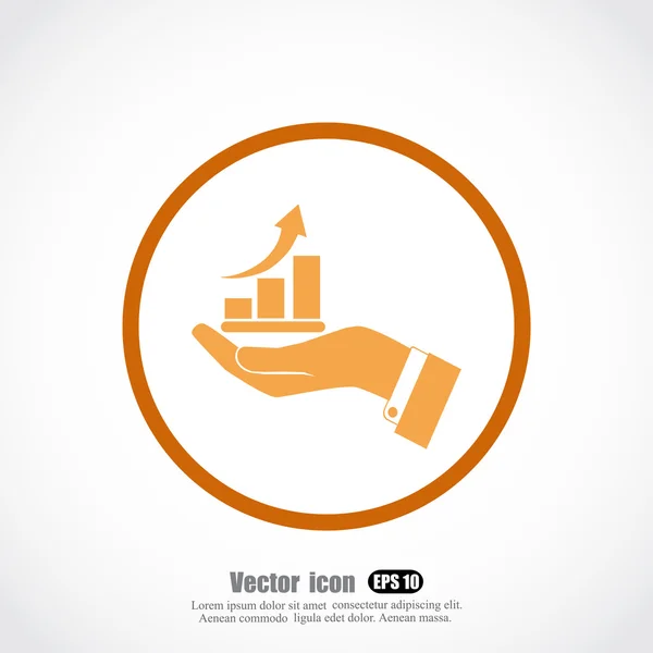 Pictograma de afaceri — Vector de stoc