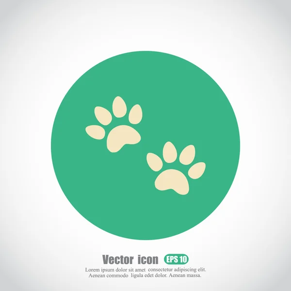 Animal traces icon — Stock Vector