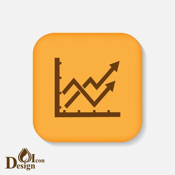 Icona del grafico aziendale — Vettoriale Stock