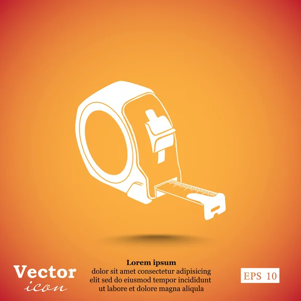 Icono de cinta métrica — Vector de stock