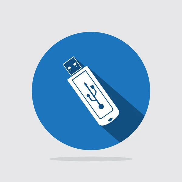 USB 플래시 드라이브 아이콘 — 스톡 벡터