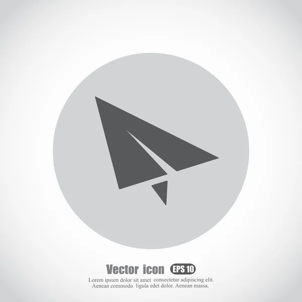 Icono plano de papel — Vector de stock