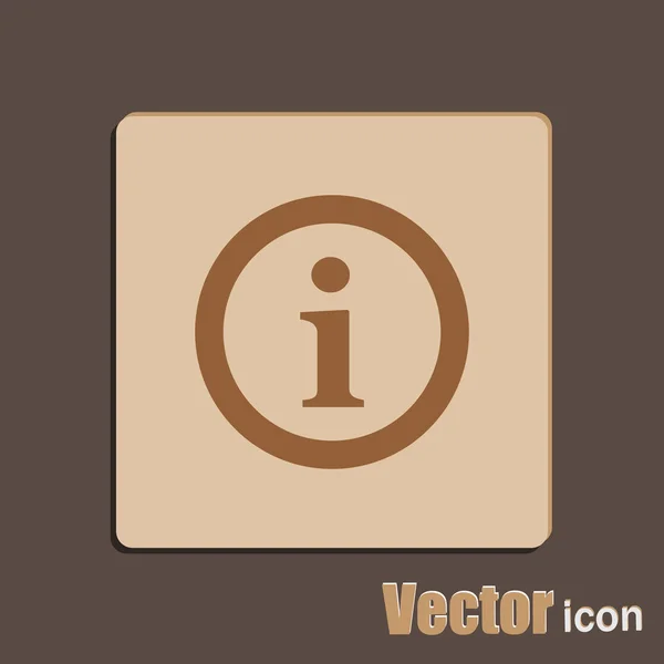 Info, icono de información — Vector de stock