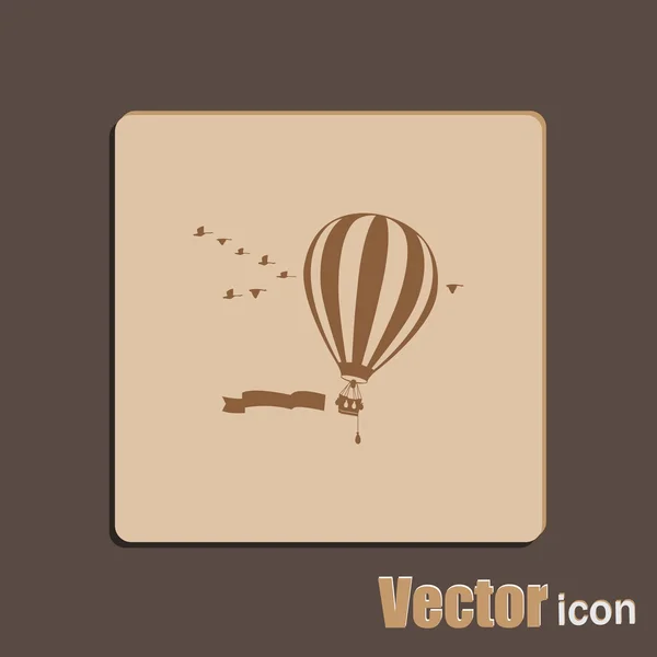 Ikona balonu lotniczego — Wektor stockowy