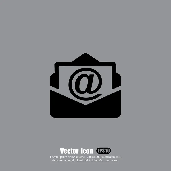 Opened envelope icon — Stock Vector