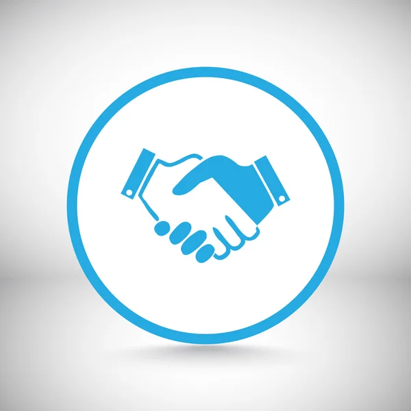 Business handshake icon — Stock Vector