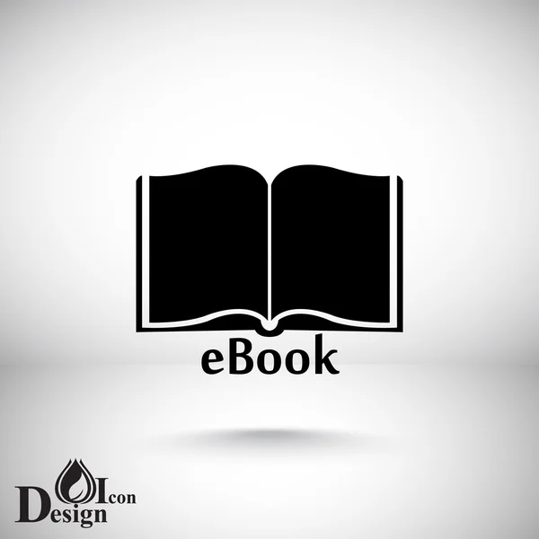 Elektronikus könyv-ikonra — Stock Vector