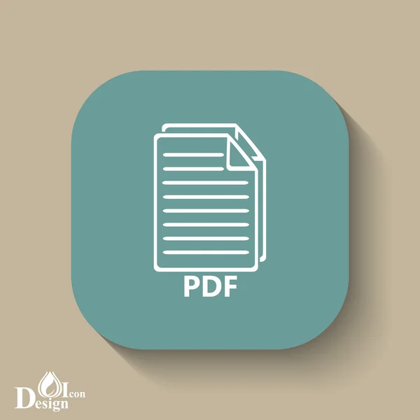PDF-bestandspictogram — Stockvector