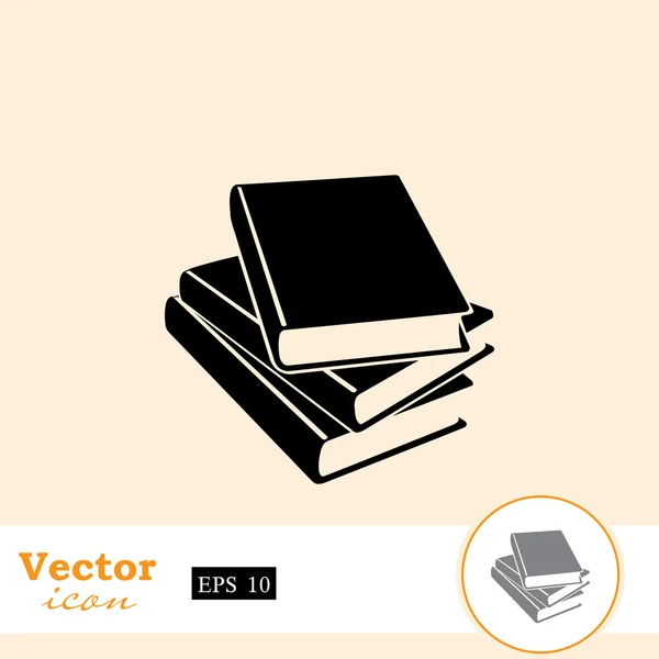 Knihy, vzdělání ikonu — Stockový vektor