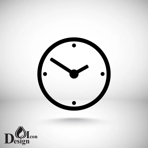 Часы, значок времени — стоковый вектор