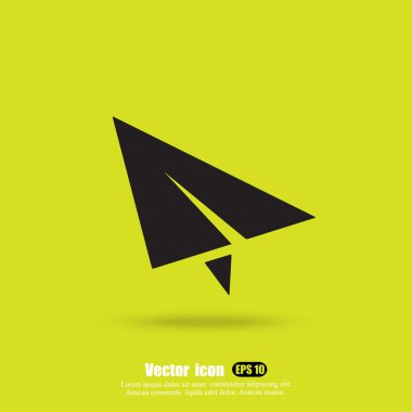 kağıt düzlem simgesi