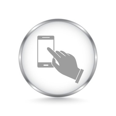 Dokunmatik ekran smartphone simgesini