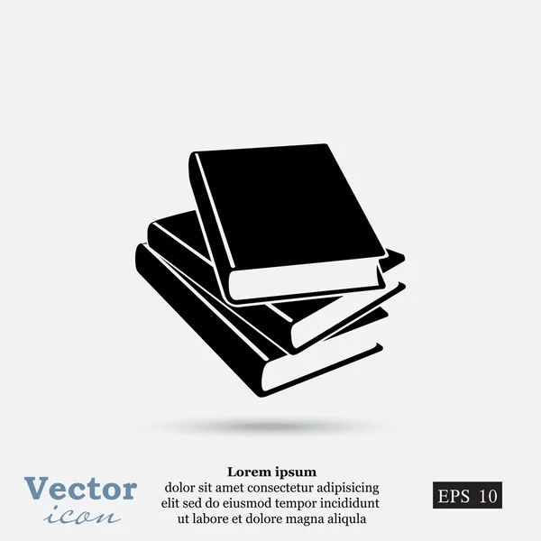 Livres, icône de l'éducation — Image vectorielle