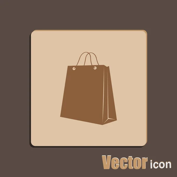 Icono de bolsa de compras — Vector de stock