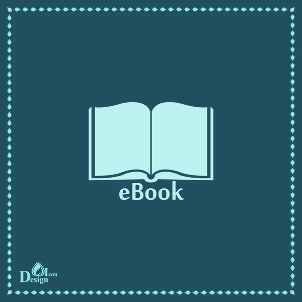 Ηλεκτρονικό βιβλίο εικονίδιο — Διανυσματικό Αρχείο