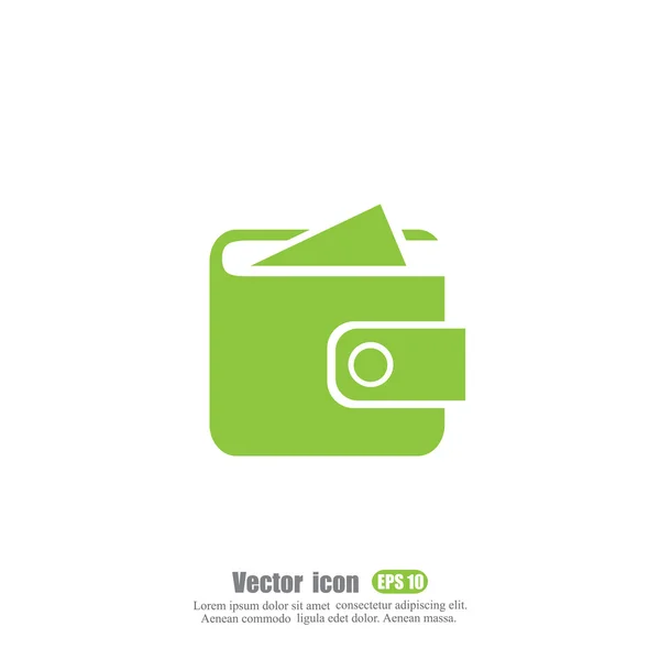 Bolsillo cartera icono — Vector de stock