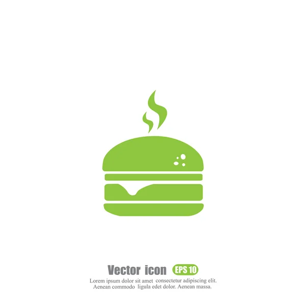 Ícone de hambúrguer saboroso — Vetor de Stock