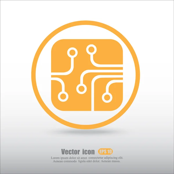 Ikona obvodové desky — Stockový vektor