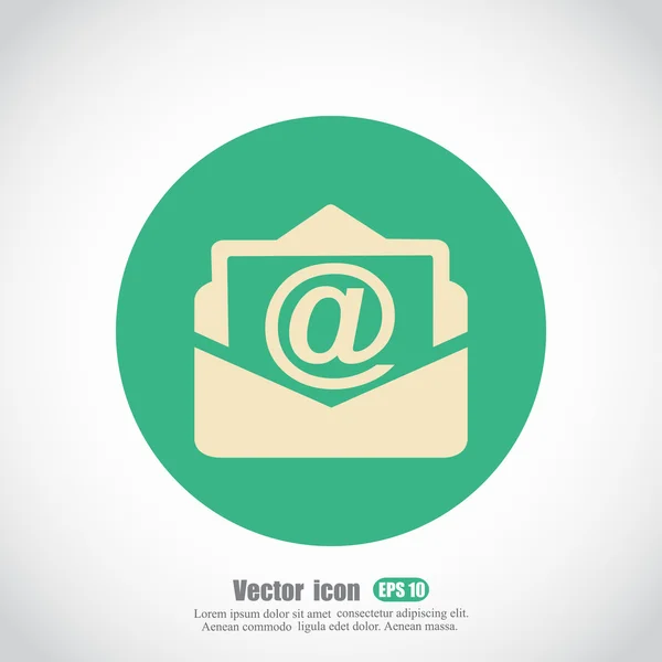 Åpnet konvolutt-ikon – stockvektor