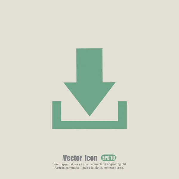 Icono de carga de archivos — Vector de stock