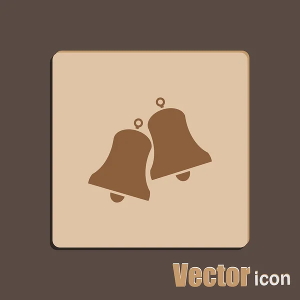 Cloches, sonnerie icône — Image vectorielle