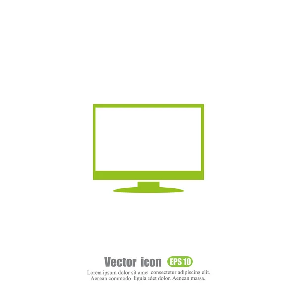 Pictogram monitorscherm — Stockvector