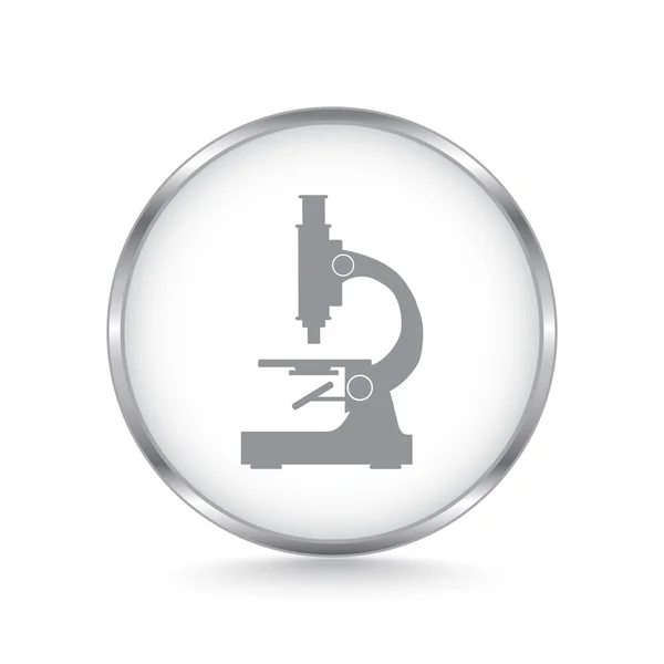 Ikonen för laboratoriets mikroskop — Stock vektor