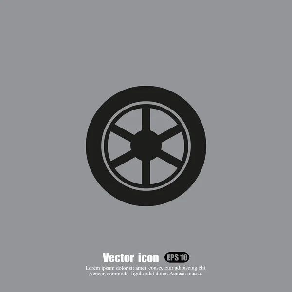 Automobile wheel icon — Stock Vector