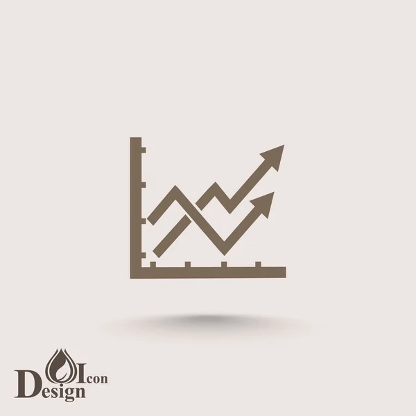 Icona del grafico aziendale — Vettoriale Stock