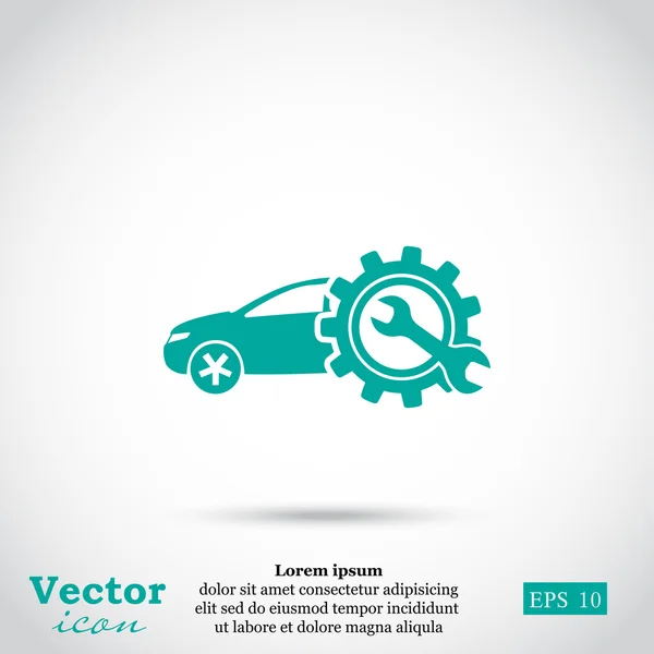 Ícone de serviço de carro — Vetor de Stock