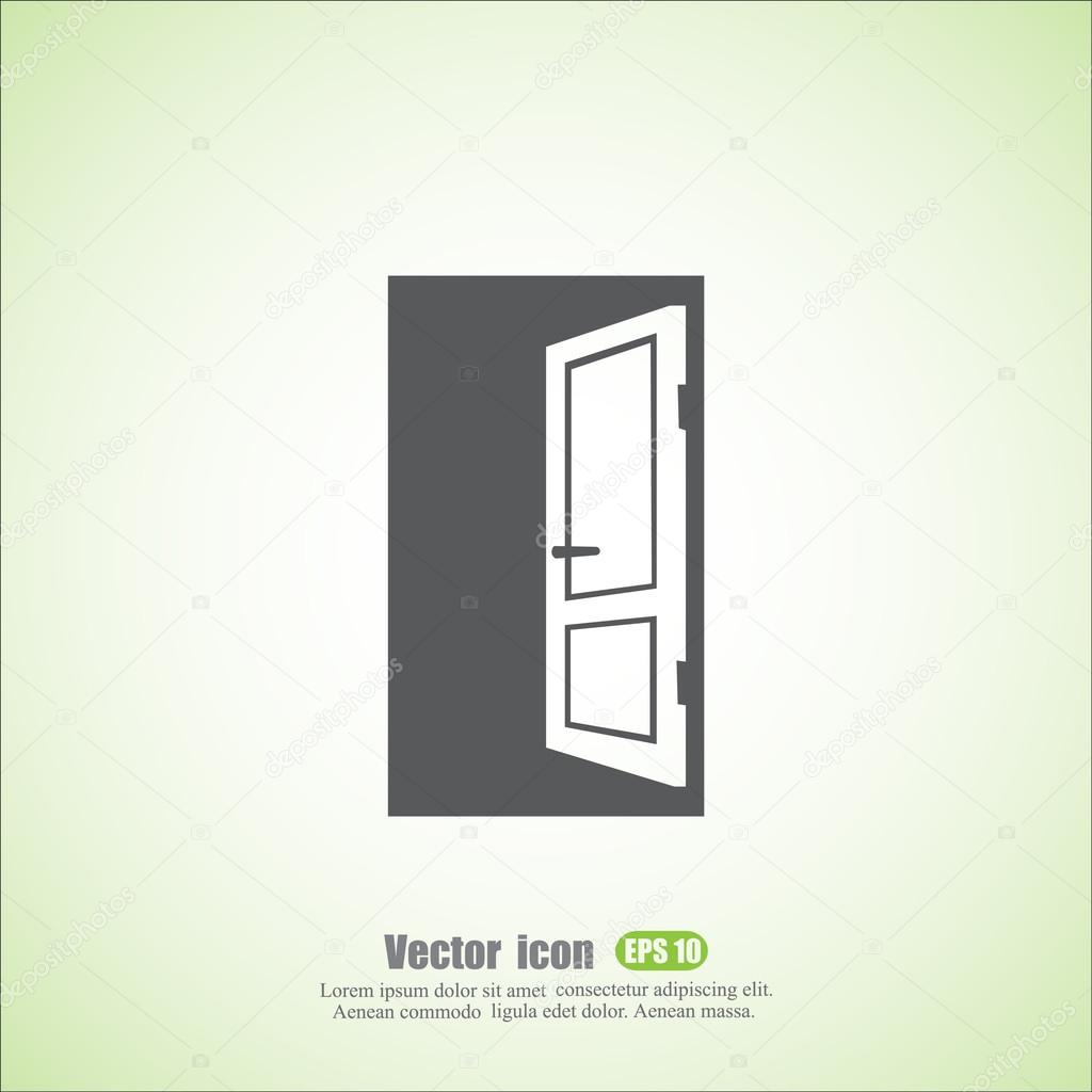 Opened door icon