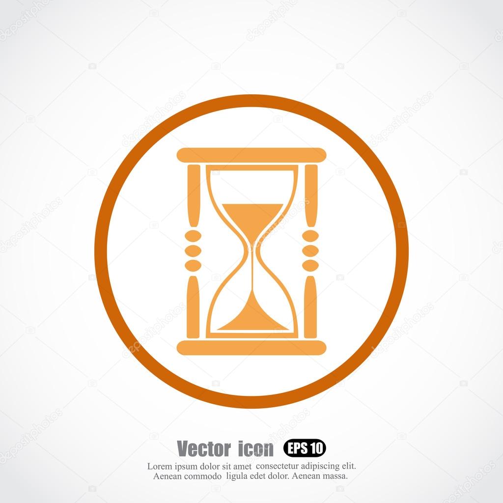 time, hourglass icon