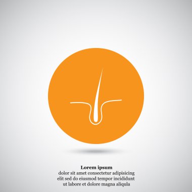 insan saçı simgesi