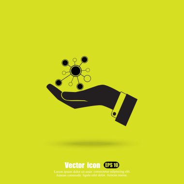 molekülleri grafik simgesi