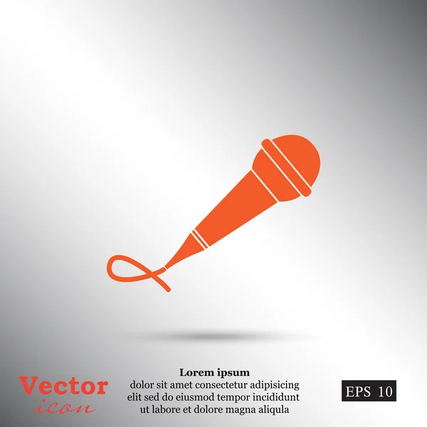 Hang mikrofon ikon — Stock Vector